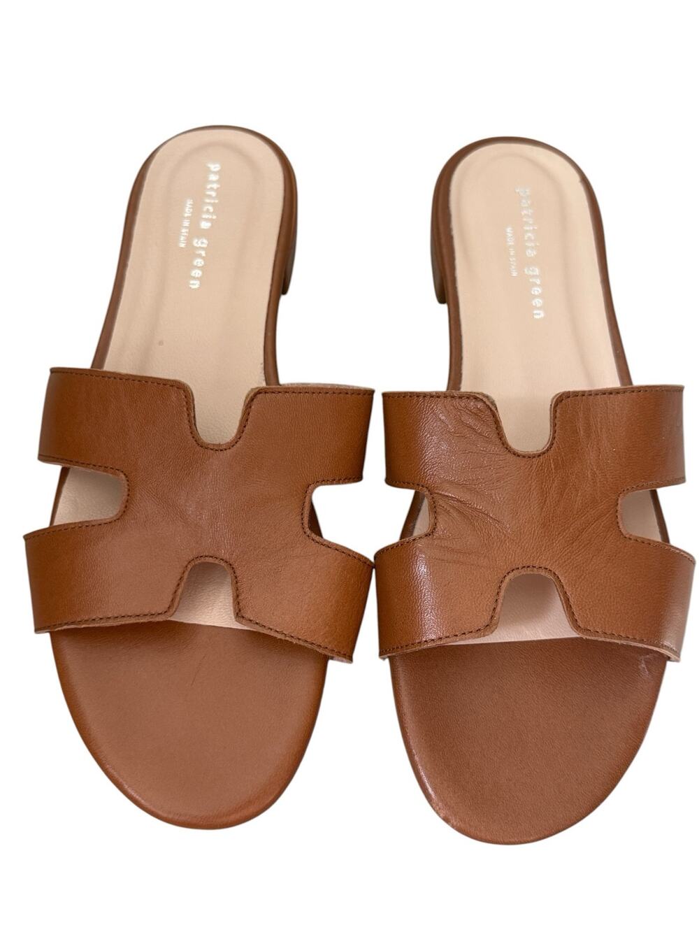 Patricia Green Brown/Tan Hallie Flat Sandal - 9